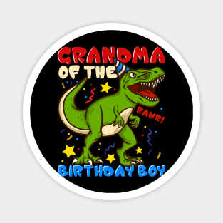 Grandma Of The Birthday Boy - Prehistoric Granny Magnet